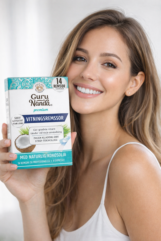 Så får du vitare tänder hemma med whitening strips